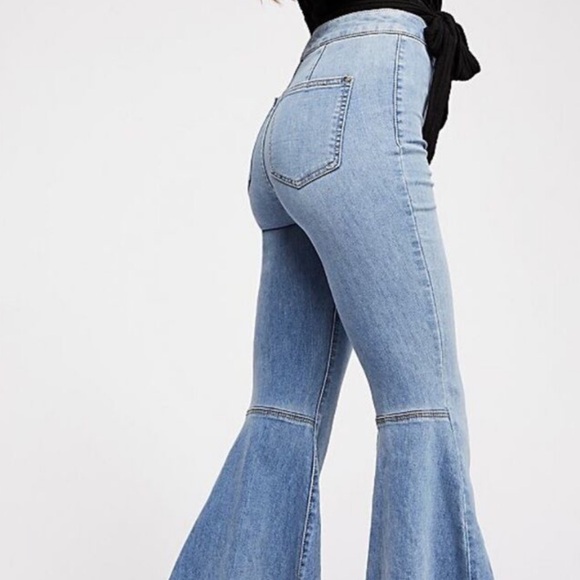 Free People stretch flare jeans - Picture 2 of 12
